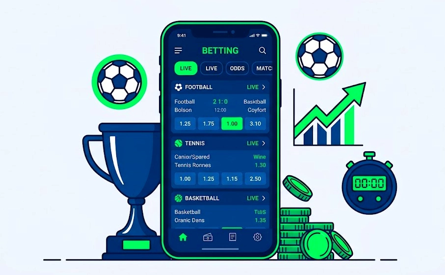 Phone with a betting app
